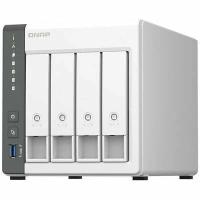 Сетевое хранилище QNAP SMB NAS 4 HDD trays. ARM 4-core Cortex-A55 2.0GHz, ram 4 GB (max), 1x1GbE, 1x2.5GbE, 2xUSB 2.0 port,1xUSB 3.2 Gen 1