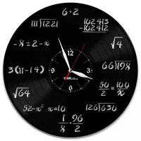 Часы из виниловой пластинки (c) VinylLab Математик