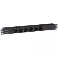 Блок розеток Exegate ServerPro PDU-19H601 6шт, 1U, 19"