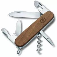 Нож перочинный Victorinox Spartan Wood, 91 мм, 10 функций, рукоять из орехового дерева