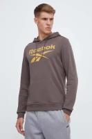 Худи Reebok IDENTITY FRENCH TERRY VECTOR PULLOVER HOODIE, размер S, бежевый