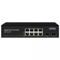 Коммутатор PoE Osnovo SW-80802(150W) Gigabit Ethernet на 8 RJ45 + 2 SFP порта