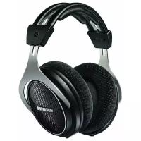 SHURE SRH1540-BK Закрытые наушники премиум класса 5-25000 Гц, 46 Ом, 99 дБ, согласованные драйверы, сменные амбушюры Alcantara, съемные кабели с разъемами ммсх