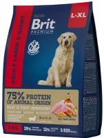 Brit Premium Dog Adult Large and Giant с курицей для взрослых собак крупных и гигантских пород 3 кг