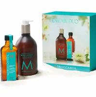 Лосьон Moroccanoil Moisture Repair Набор Dream DUO Light, Набор: восстанавливающее масло для тонких и светлых волос, лосьон для тела, Набор: масло, 100 мл + лосьон, 360 мл