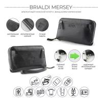 Мужской клатч BRIALDI Mersey (Мерси) relief black