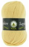 Пряжа для вязания Вита Сапфир (VITA Sapphire) 1535 светло-желтый, 5 мотков, 45% шерсть, 55% акрил, 5 х 100г, 5 х 250 м