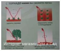 Извлекатель удалитель корней сорняков Торнадо мини для прополки травы