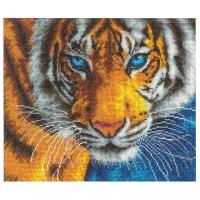 Русская искусница Набор для вышивания бисером Взгляд тигра 26 × 31 см (1016)