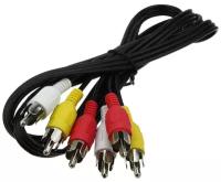 Шнур 3RCA-3RCA 1.2м APH-124c-1.2 3*D2.3мм