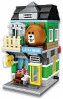 Конструктор LOZ mini Магазин маленького Мишки 431 деталь NO. 1630 Little bear store Street mini Series