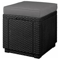 Пуфик Keter Куб с подушкой (Cube with cushion) графит