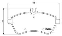 Колодки тормозные MB C (204) 07-, E (C207, W211, W212) 06- передние Trialli