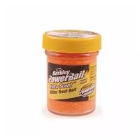 Berkley, Форелевая паста Powerbait Extra Scent Glitter Trout Bait, Fluo Orange