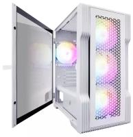 Корпус игровой 1STPLAYER TRILOBITE T3 White, mATX, TG, 4x 120mm LED fans inc