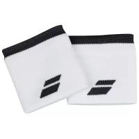 Напульсник Babolat Logo Wristband White для большого тенниса, сквоша, бадминтона, белый