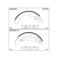 Барабанные тормозные колодки задние Allied Nippon ABS3501 (4 шт.)