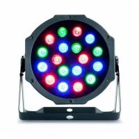 Светомузыка / Диско-лампа / LED Mini Flat PAR 118 RGB IR Светодиодный прожектор с пультом