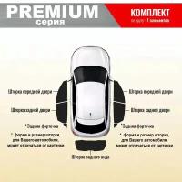 KERTEX PREMIUM (85-90%) Каркасные автошторки на встроенных магнитах комплект по кругу на Volkswagen Polo седан (2009-2017)