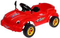 Guclu Машина-каталка педальная Cool Riders, с клаксоном, цвет красный