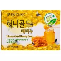 3W Clinic Мыло кусковое с экстрактом меда Honey Gold