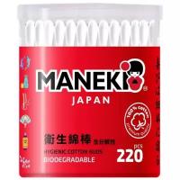 Maneki Red Ватные палочки гигиенические 220 шт в пластиковом стакане
