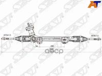 SAT SAT Рейка рулевая HYUNDAI ELANTRA 11- LHD SAT ST565003X001