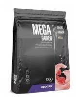 Гейнер Maxler Mega Gainer, 1000 г, клубника