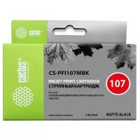 Cartridge ink Cactus CS-PFI107MBK black mat (130ml) for Canon IP iPF670/iPF680/iPF685/iPF770/iPF780/