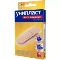 Унипласт, лейкопластырь бактерицидный незаметный 1. 9 см х 7. 2 см, 20 шт