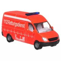 Фургон Siku Krankenwagen Ambulance (0805) 1:55, 10 см, красный