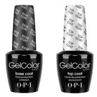 OPI Набор для маникюра Gel Color Base and Top, прозрачный, 15 мл