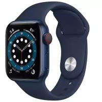 Умные часы Apple Watch Series 6 GPS + Cellular 40мм Blue Aluminum, Deep Navy Sport Band M02R3