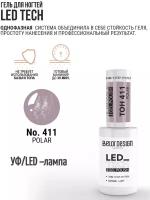 Гель-лак для ногтей Belor Design BelorDesign Led Tech тон 411 POLAR, 6 мл