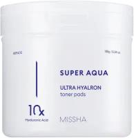 MISSHA Aqua Ultra Hyalron Увлажняющие тонер-пэды для лица 90 шт