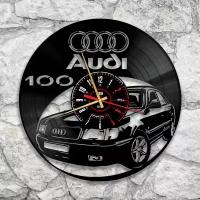 Настенные часы из виниловой пластинки с изображением Audi 100