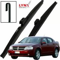 Дворники Dodge Avenger (2) JS / Додж Авенджер 2007 2008 2009 Щетки стеклоочистителя зимние LYNXauto к-т 2шт, 600мм-530мм