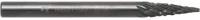 WOLFSTAR Борфреза (шарошка) по металлу M031103 коническая с заостренным концом цельная твердосплавная двойная насечка cu00084