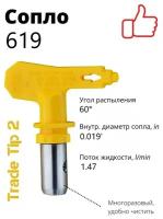 Сопло безвоздушное (619) Tip 2 / Сопло для окрасочного пистолета