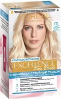 Крем-краска для волос осветляющая L'Oreal Paris Excellence т.01 Супер осветляющий русый натуральный 192 мл