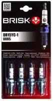 Свечи 2110 16кл инжектор с резистором Brisk DR15YC1