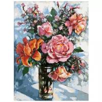 Белоснежка Картина по номерам "Натюрморт с розами" (001-AS)