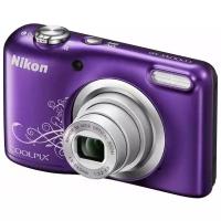 Фотоаппарат Nikon Coolpix A10, фиолетовый с рисунком