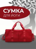 Сумка спортивная, 35 л, 21х29х50 см, ручная кладь, красный