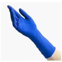 Перчатки латексные синие High Risk Benovy, 25 пар, размер S