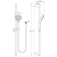 Душевой гарнитур Ideal Standard Ideal Evo B2238AA, хром