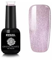 Гель лак XNAIL PROFESSIONAL Crystal Quartz камуфлирующий, для ногтей, с глиттером, с шиммером, 10 мл, № 10