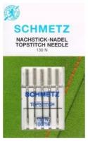 Иглы SCHMETZ 08:90.2. VCS для отстрочки джинсовыми нитями TOP STITCH 130N NM № 80, 5 ШТ