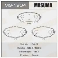 Колодки дисковые Masuma AURIS/ NDE180L, ZRE185L front (1/12) MASUMA MS1904