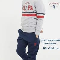 Спортивный костюм для мальчика 5-6 лет US POLO ASSN синий/серый